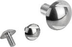 Ball head screw in hygienic design