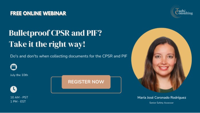 Free Webinar : Bulletproof CPSR and PIF