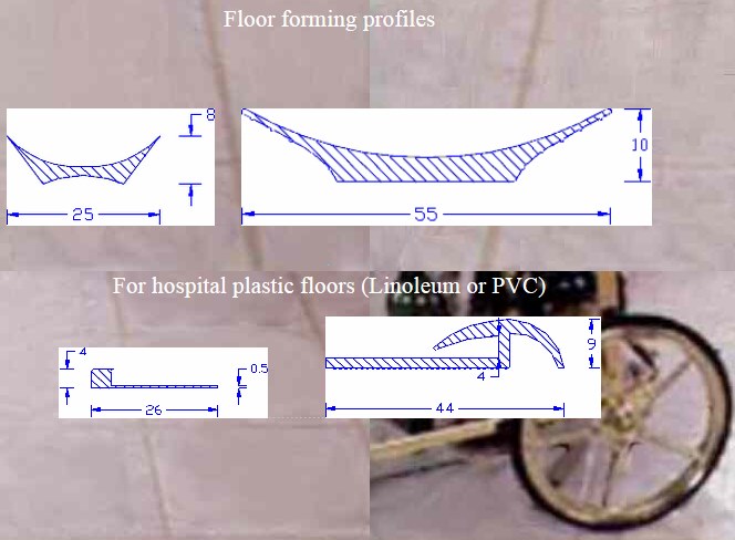 Floor forming profiles and Skirting boards 