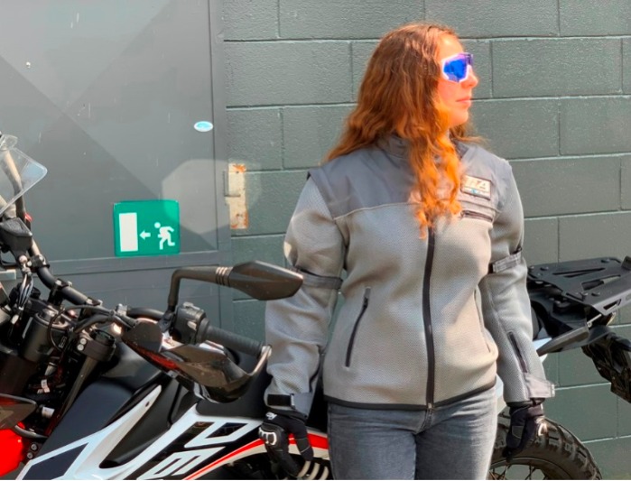 Veste Moto Été TLA AIRFLO avec Manches Amovibles 