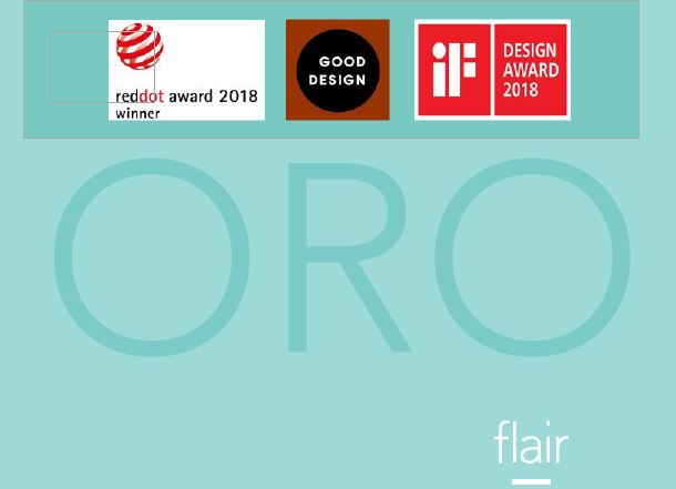 FLAIR WINS 3 DESIGN AWARDS FOR NEW RANGE ORO