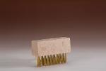 Weed Brush Brass Plated Steel