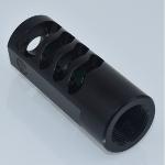 CNC turning black anodized aluminum tube