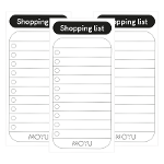 Smart Shopping List | 15 x 7.5 cm | Set of 3 pieces | Erasable Stone Paper