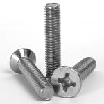 M6 x 70mm Countersunk Pozi Machine Screws Stainless Steel A2