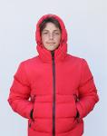 Men's Hooded Puffer Jacket Mid-Weight, Repels Water