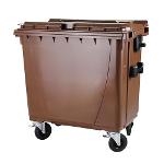 Plastic container 660 flatid brown