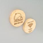 Oak fridge magnet ∅60 mm