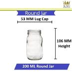 Round Glass Jar