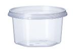 Hexagonal plastic container 210 ml/7.10 oz