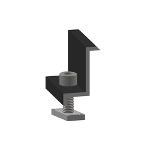 Substructure Alumero End Clamp Black 32 Pre-assembled