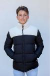 Men's Fur Panelled Puffer Jacket, Lighweight, Repels Water