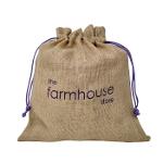 Wholesale Reusable Jute Gift Drawstring Pouch