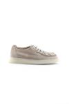 Snake Printed Beige Suede Leather Women's Sisley Shoes