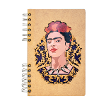 Sustainable journal - Recycled paper - Frida Kahlo Face