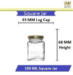 Square Glass Jar