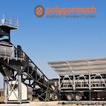 PMC120 120 m3/hours Mobile Portable Concrete Batching Plant