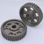 CNC milling machining grey anodized aluminum gear