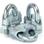 34mm Wire Rope Grip Galvanised - DIN 741