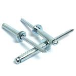 M4 x 10mm Dome Head Blind Rivets Steel Head Steel Mandrel Po