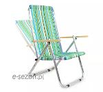 Deckchair / beach chair 150 - mesh, green and colorful stripes