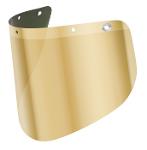 Visor of Polycarbonate, green, sealed, gold-coated