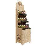 Plywood Display Stand for organic products manufacturer