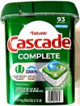 Cascade Complete Dishwasher Detergent with Dawn 93 Actionpac