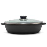 Cast iron frying pan with cast handles M2460U-6