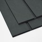 Black MDF Wide Slat Wall Panelling