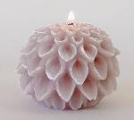 Dahlia candle - stone (small)