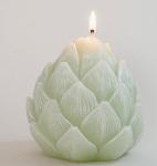 Artichoke candle - green (small)