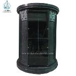 Haobo Stone 48 Niche Bahama Blue Granite Circular Columbarium