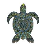 Tropical Turtle Wooden Puzzle