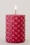 Pillar candle Tropical - magenta (small)