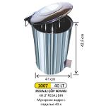 1007 40 LT Industrial Pedal Bin