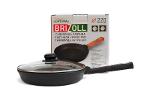 Cast iron pan with a lid Optima-Black 220 х 40 mm