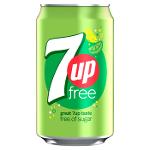 7UP Free Lemon & Lime 24x 330ml Cans