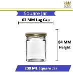 Square Glass Jar