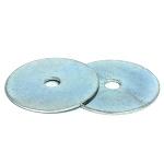 M8 x 25mm Penny Repair Washers Mudgaurd Washer Bright Zinc P