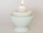 Decorative candle Totems - light green