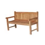 wooden garden bench teak 120x60x92 cm