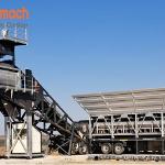 PMC120 120 m3/hours Mobile Portable Concrete Batching Plant