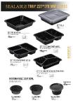 Sealable Microwavable Plastic LunchTrays - Meal Trays -