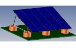 SOLAR PANEL CONCRETE CYLINDERS BASE