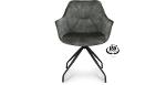 Assens dining chair with swivel function Hunter Green Velvet