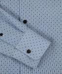 Blue Shirt With Blue Motifs