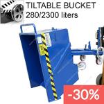 TILTABLE BUCKET FOR SCRAPS