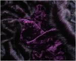 Faux Fur imitation in eggplant colors