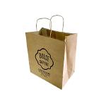 Kraft paper bag with twisted handle, economic range